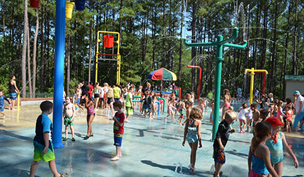 Hillcrest Park Splash Pad in Carthage, NC