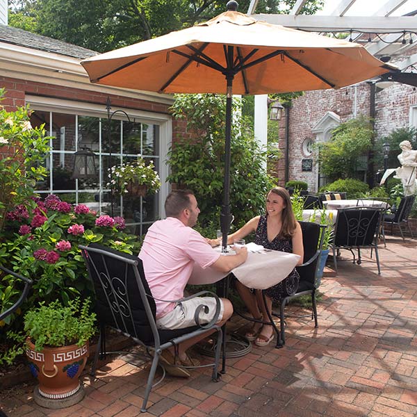 Outside Patio at Theo's in Pinehurst