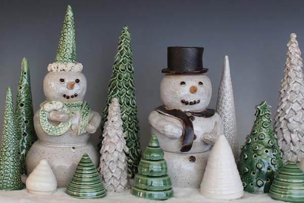 Christmas Pottery by Thomas pottery