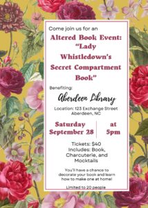 Altered Book event flyer