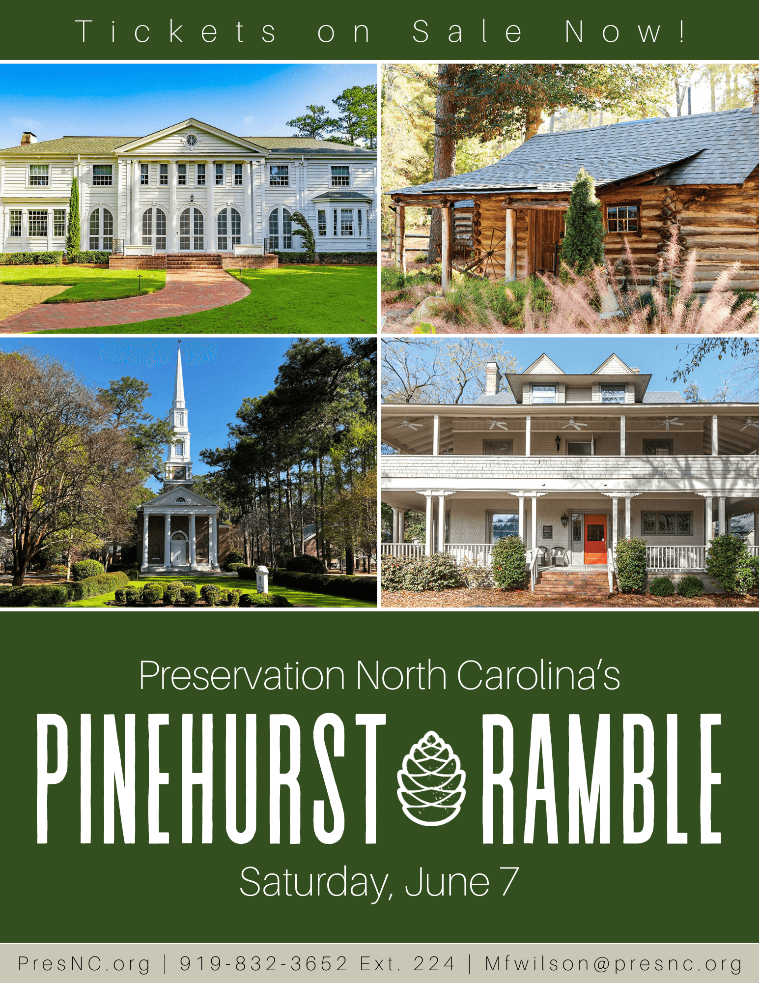 Pinehurst Ramble event flyer